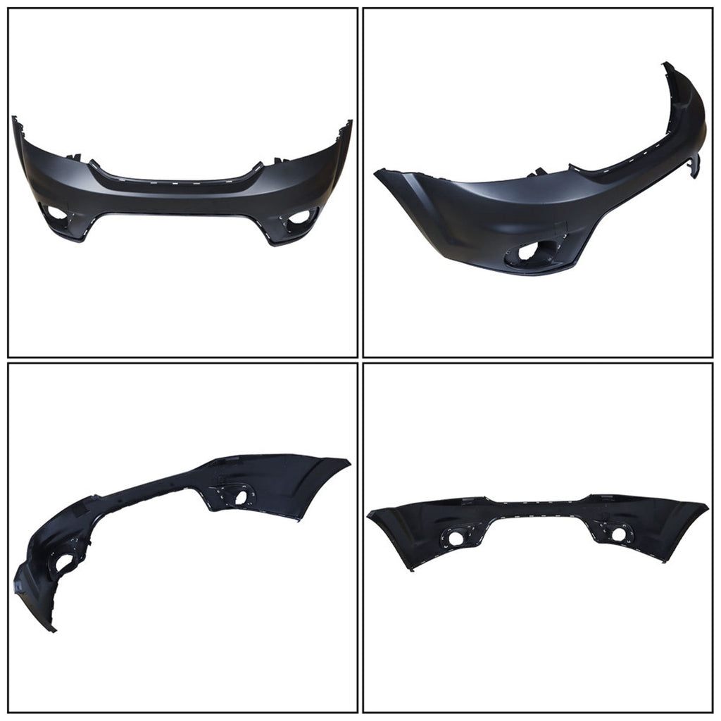 labwork Front Bumper Cover Replacement for Dodge Journey 2011 2012 2013 2014 2015 2016 2017 with Fog Lamp Holes Primed Without Headlight Washer CH1000A06C 5YB55TZZAB Lab Work Auto