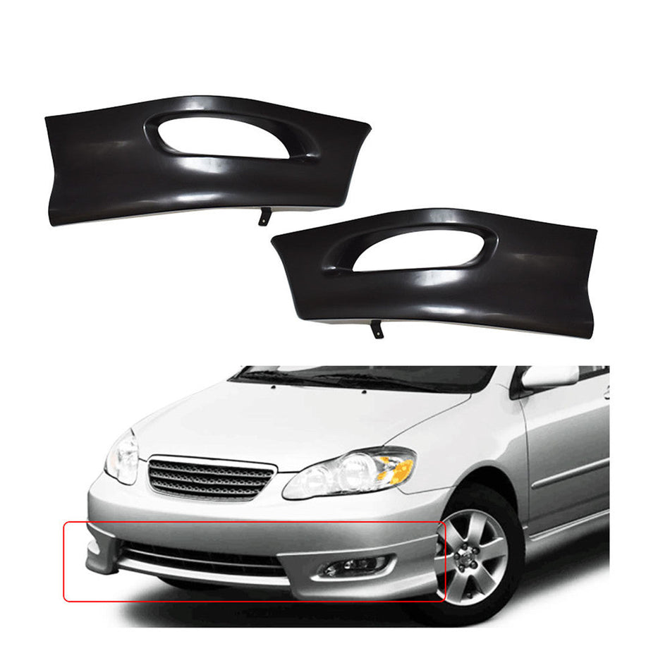 labwork Front Bumper Lip Splitter Chin Spoiler Body S Style Replacement for Toyota Corolla 2005-2008 Lab Work Auto