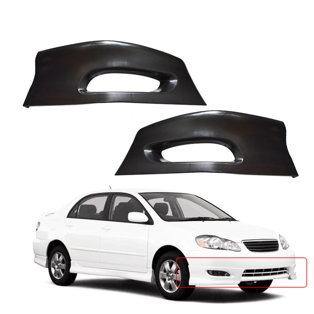 labwork Front Bumper Lip Splitter Chin Spoiler Body S Style Replacement for Toyota Corolla 2005-2008 Lab Work Auto