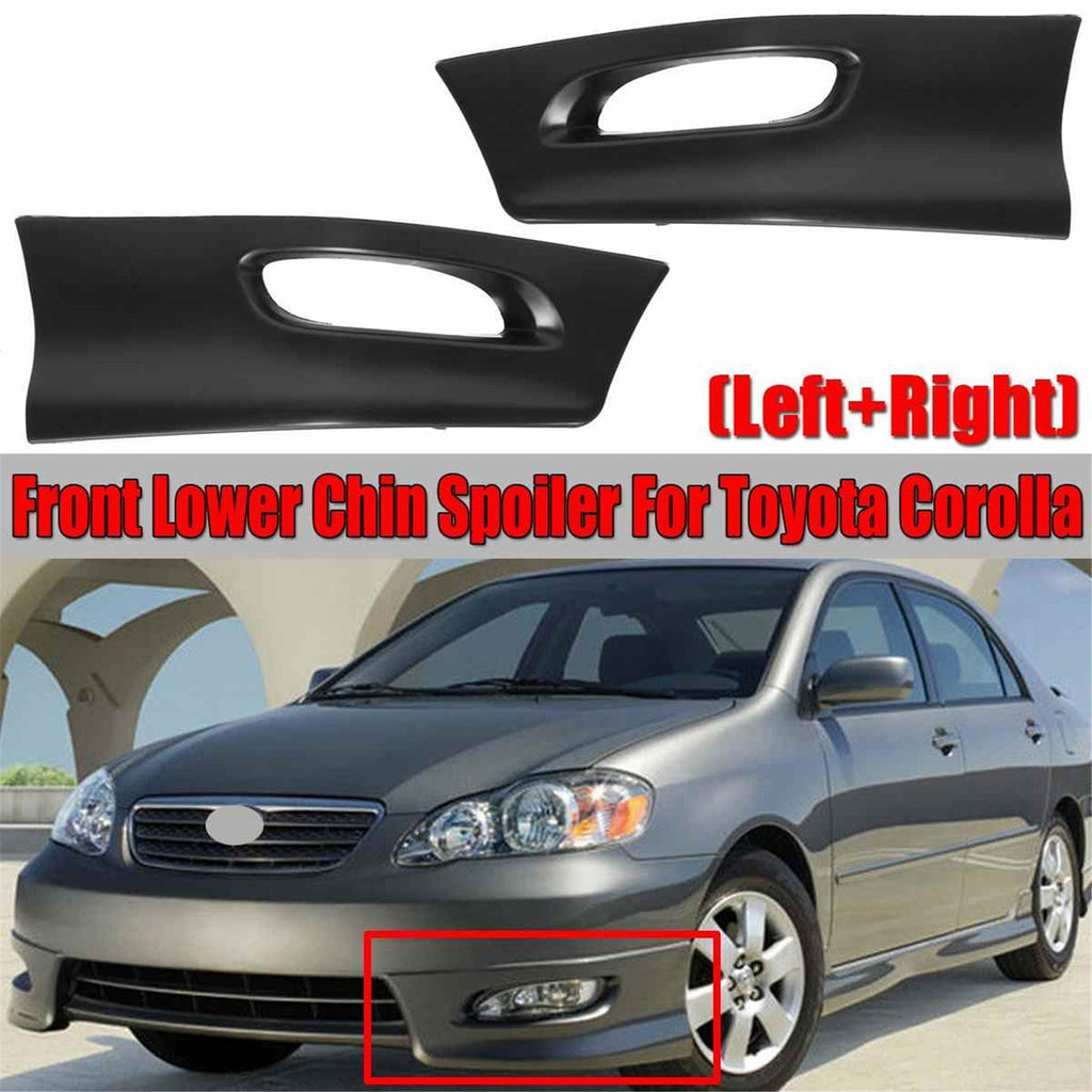 labwork Front Bumper Lip Splitter Chin Spoiler Body S Style Replacement for Toyota Corolla 2005-2008 Lab Work Auto
