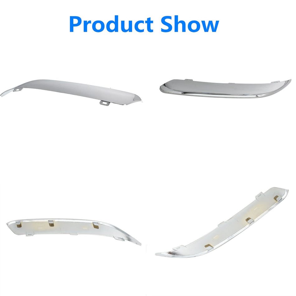 labwork Front Bumper Molding Chrome Trim Set L and R Replacement for 2005-2010 Chrysler 300 5.7L Engine Chrome Plastic 4805939AA, 4805938AA Lab Work Auto 