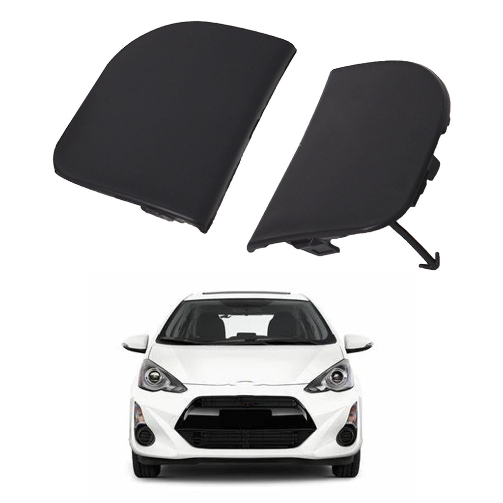 labwork Front Bumper Tow Eye Hook Cover Cap For 2012-2015 TOYOTA Prius 2PCS Lab Work Auto