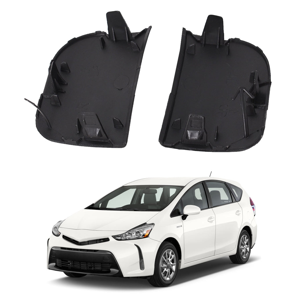 labwork Front Bumper Tow Eye Hook Cover Cap For 2012-2015 TOYOTA Prius 2PCS Lab Work Auto