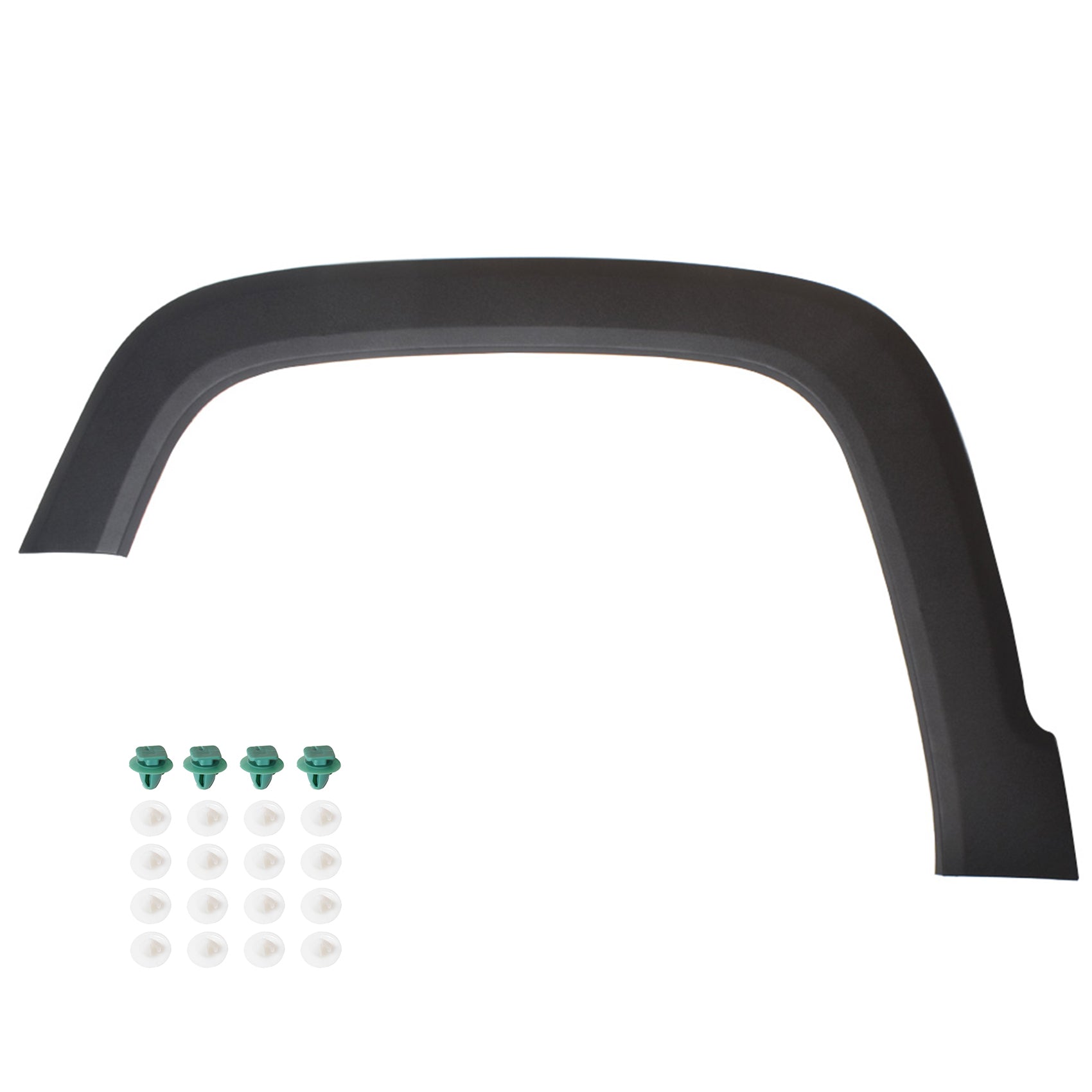 labwork Front Left  Fender Flares For 2015-2017 Jeep Renegade Plastic Dark Gray Lab Work Auto