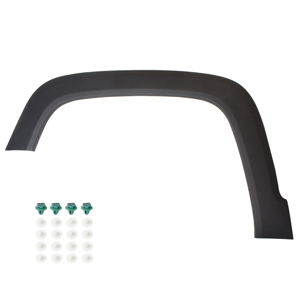 labwork Front Left  Fender Flares For 2015-2017 Jeep Renegade Plastic Dark Gray Lab Work Auto
