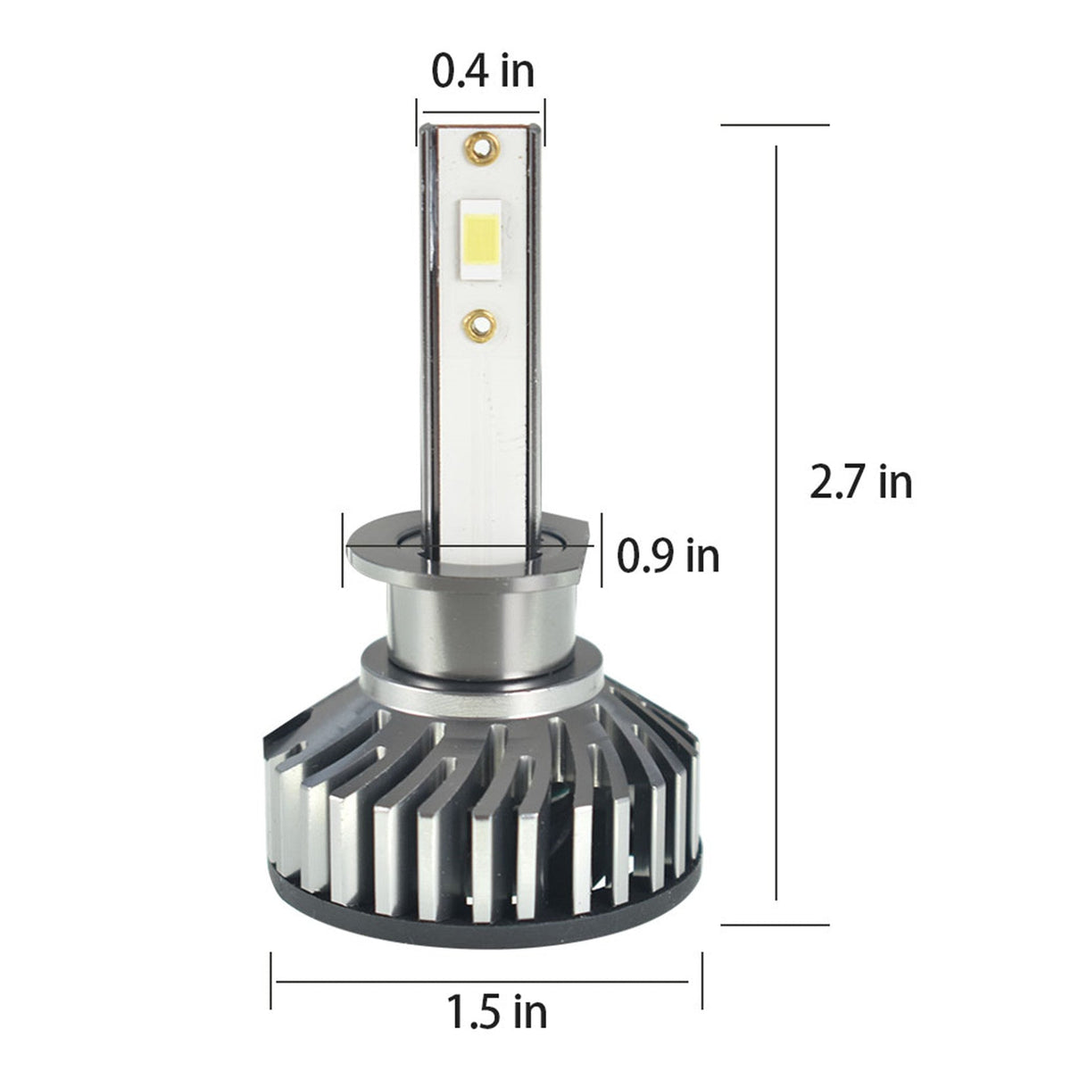 labwork H1 LED Fog Light Bulbs 6500K 8000LM 55W Bright Fog Light LED Conversion Kit, Pack of 2 Lab Work Auto 