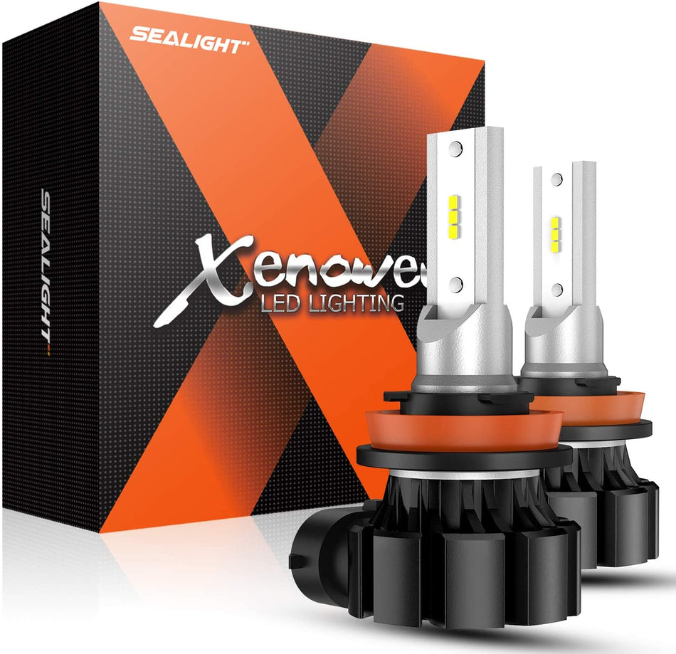 labwork H11 LED Fog Light Bulbs 6000K 3000LM 30W Fog Light LED Conversion Kit, Pack of 2 Lab Work Auto 