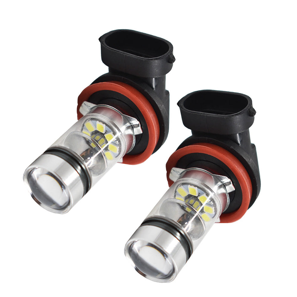 labwork H16 H11 6000K White LED Fog Lights Bulbs For 2012-2017 Toyota Tacoma Lab Work Auto