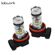 Load image into Gallery viewer, labwork H16 H11 6000K White LED Fog Lights Bulbs For 2012-2017 Toyota Tacoma Lab Work Auto