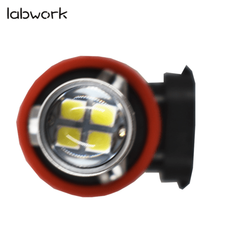 labwork H16 H11 6000K White LED Fog Lights Bulbs For 2012-2017 Toyota Tacoma Lab Work Auto