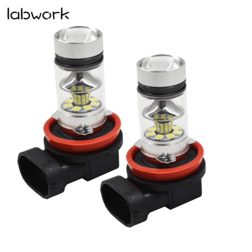 labwork H16 H11 6000K White LED Fog Lights Bulbs For 2012-2017 Toyota Tacoma Lab Work Auto