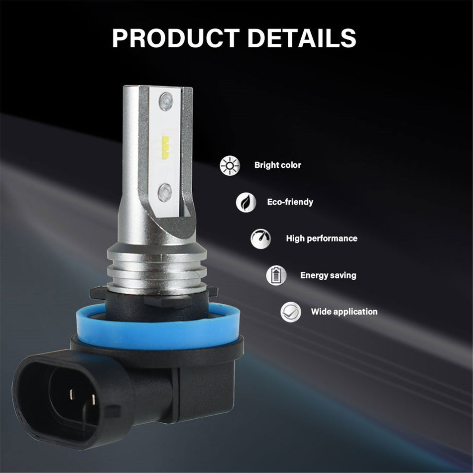 labwork H8 H11 H16 2 PCS LED Fog Light Bulbs IP67 Waterproof 6000K White Replacement for LED Fog Light ,Daytime Running Lights DRL Lab Work Auto 