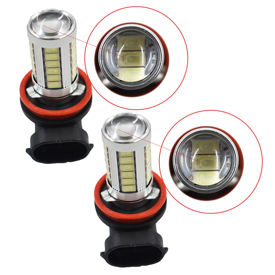 labwork H8 H9 H11 H16 2 PCS LED Fog Light Bulbs 8000K Ice Blue to Replace Fog Lamp, Daytime Running Lamp Lab Work Auto 