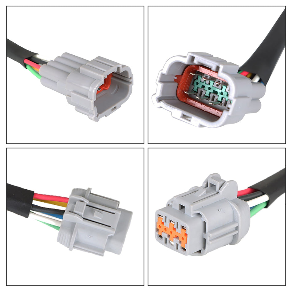 labwork Headlight Conversion Adapters Replacement for Nissan 350z - Headlight Adapter Wiring Harness Plug & Play 8-pin to 6-pin plug Lab Work Auto