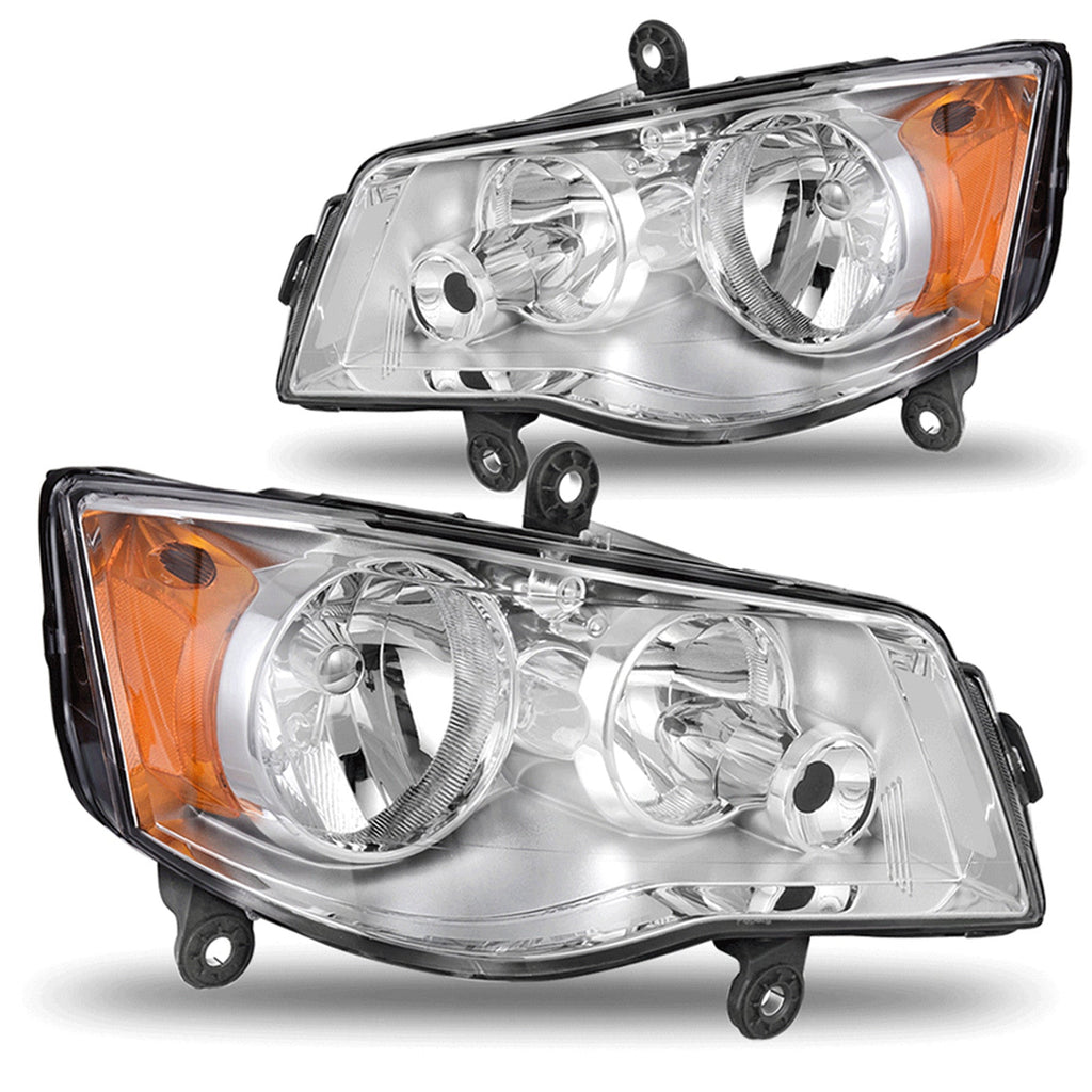 labwork Headlights For 2011-19 Dodge Grand Caravan 08-16 Chrysler Town & Country Lab Work Auto