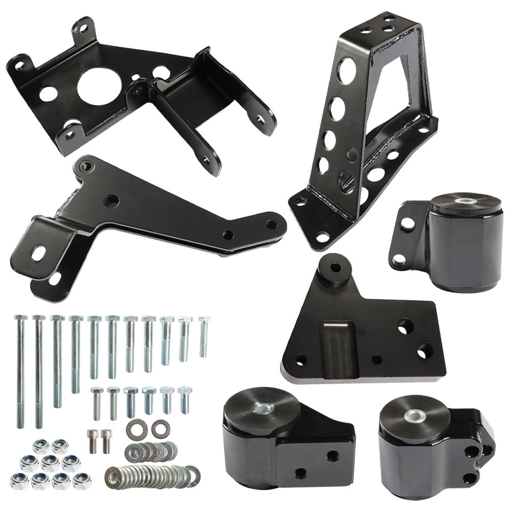 labwork K-Series Engine Mounts Black Fit For Civic 92-95 EG K20 K24 K-Series DC2 EG6 DC Lab Work Auto