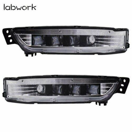 labwork LED Bumper Fog Lights Lamps Bezel Kit For 18-19 Honda Accord Sedan Lab Work Auto