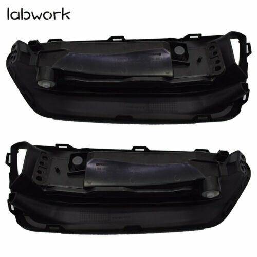 labwork LED Bumper Fog Lights Lamps Bezel Kit For 18-19 Honda Accord Sedan Lab Work Auto