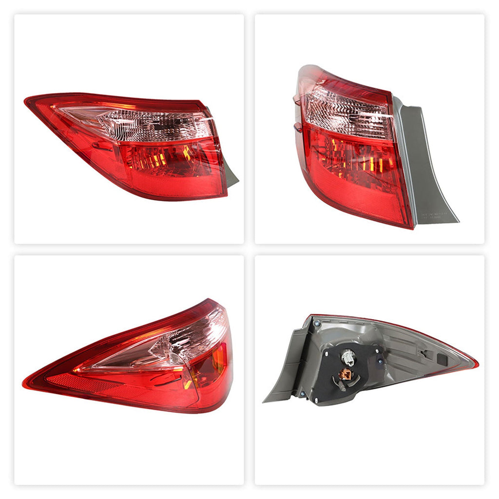 labwork Left Driver Side LH Tail Light Assembly Replacement for 2017-2019 Toyota Corolla CE/L/LE/LE ECO Models TO2804130 8156002B00 Lab Work Auto