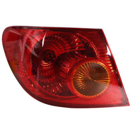 labwork Left Driver Side LH Tail Light Lamp Assembly Red Lens and Housing Replacement for 2005-2008 Toyota Corolla Outer Rear 8156002290 TO2800154 Lab Work Auto