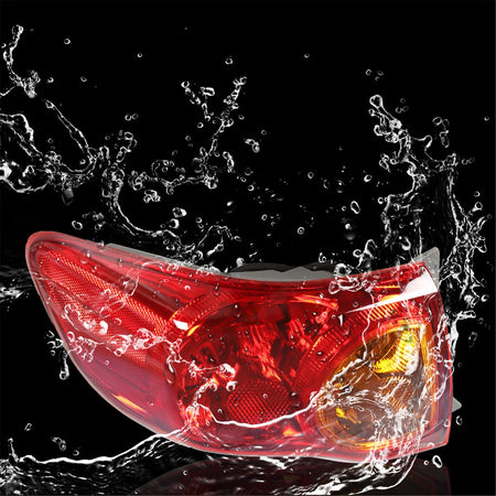 labwork Left Driver Side LH Tail Light Lamp Assembly Replacement for 2009 2010 Toyota Corolla Outer Rear 8156002460 TO2800175 Lab Work Auto