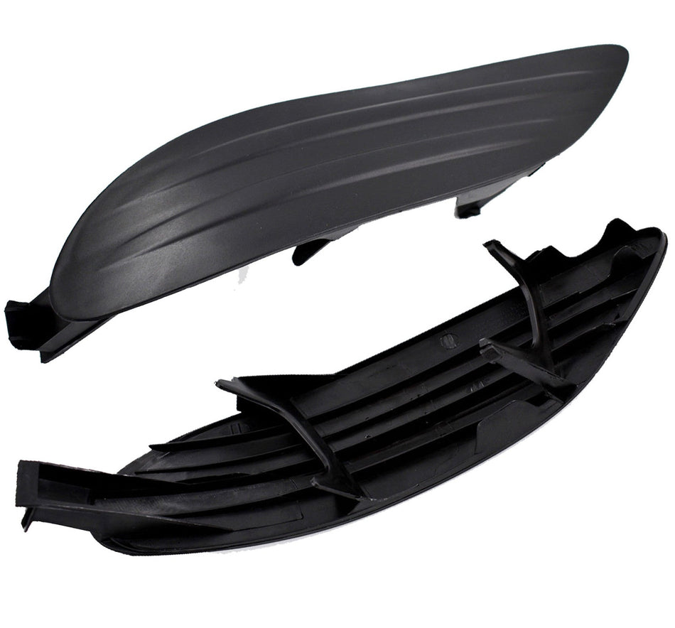 labwork Left & Right Fog Lamp Light Cover W/o Hole for 05-08 Toyota Corolla Lab Work Auto