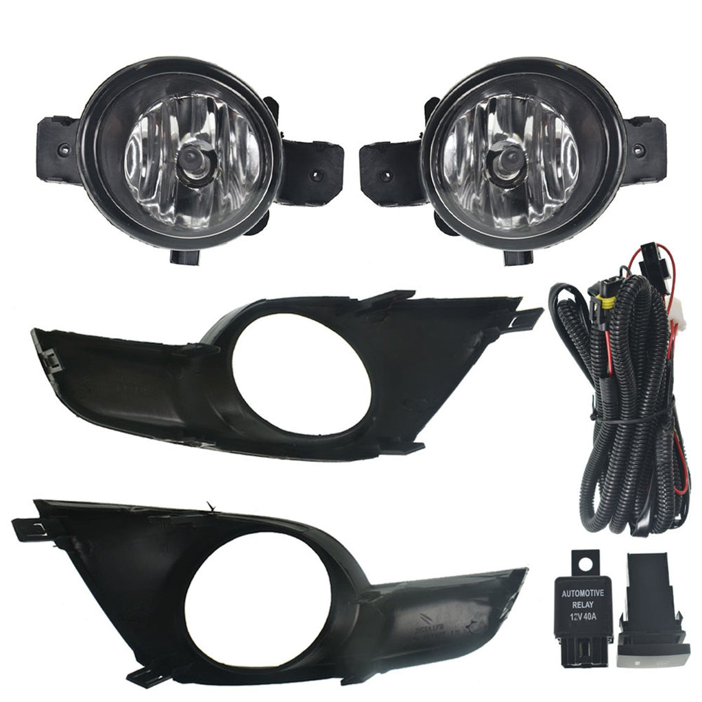 labwork Left&Right Fog Lights Lamps w/Switch+Harness Kit For 2013-2015 Nissan Altima Lab Work Auto