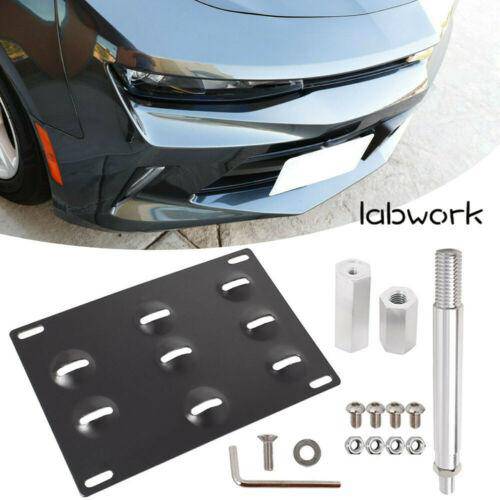 labwork License Plate Bracket Mount Bumper Tow Hook For 2016-18 Chevrolet Camaro Lab Work Auto