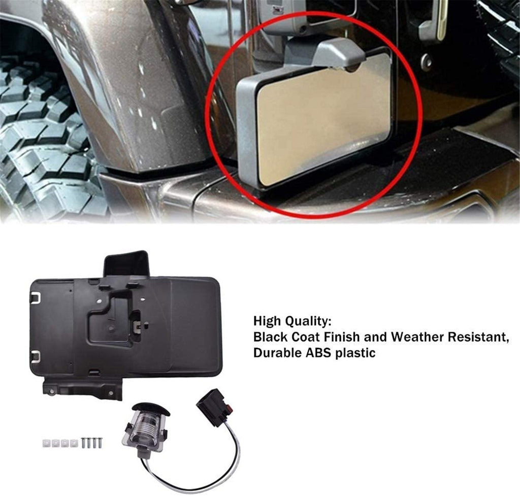 labwork Light Rear License Plate Mounting Holder For 07-17 Jeep Wrangler JK Lab Work Auto