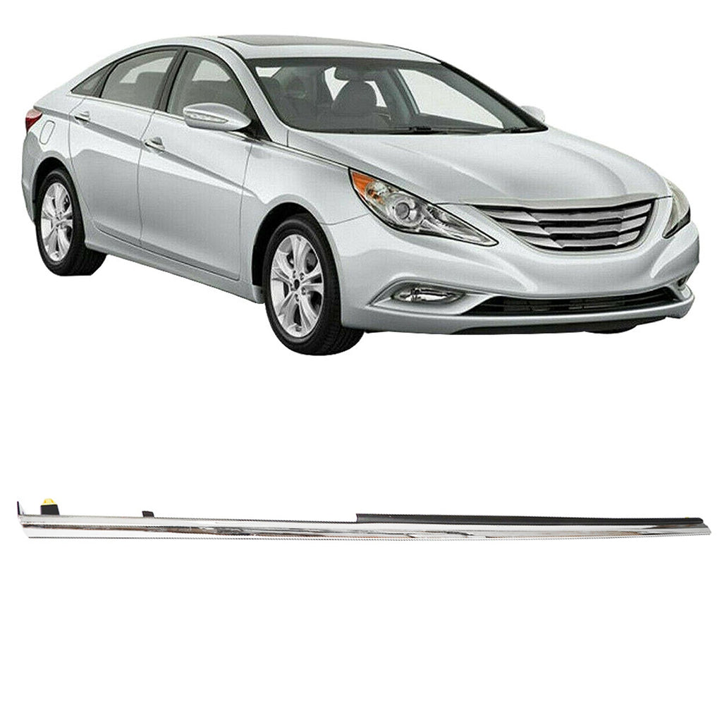 labwork New Front Right Passenger Side Fender Chrome Garnish Molding Trim Replacement for Hyundai Sonata 2011 2012 2013 2014 Lab Work Auto