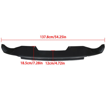 labwork New Plastic Black Chrome Rear Lower Bumper Valance Replacement for 2013 2014 2015 Honda Accord 71510T2GA00 HO1195106 Lab Work Auto