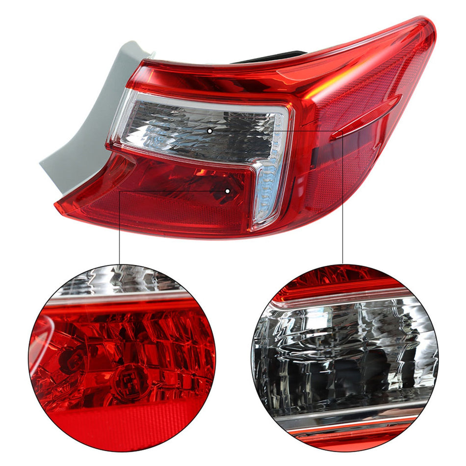 labwork Outer Rear Brake Tail Light For 2012- 2014 Toyota Camry Right Side Red Lab Work Auto