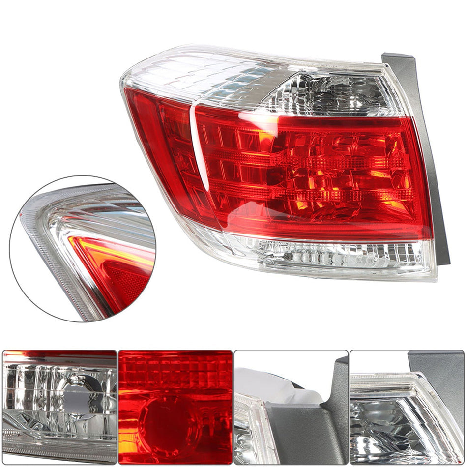 labwork Passenger & Driver Side Tail Lights Replacement for 2011-2013 Toyota Highlander Rear Tail Lights Lamps Assembly Right and Left Side Lab Work Auto
