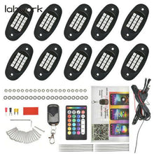 Load image into Gallery viewer, labwork RGB LED Bluetooth APP Rock Lights Kit ATV Underbody Neon Music Light - Lab Work Auto