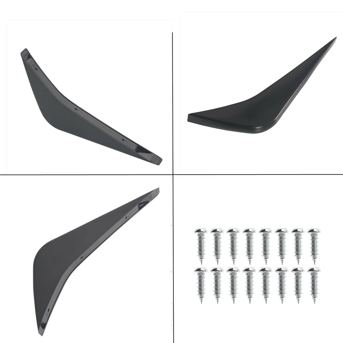 labwork Rear Bumper Lower Air Diffuser Fin For 2014-2019 Chevrolet Corvette C7 Lab Work Auto