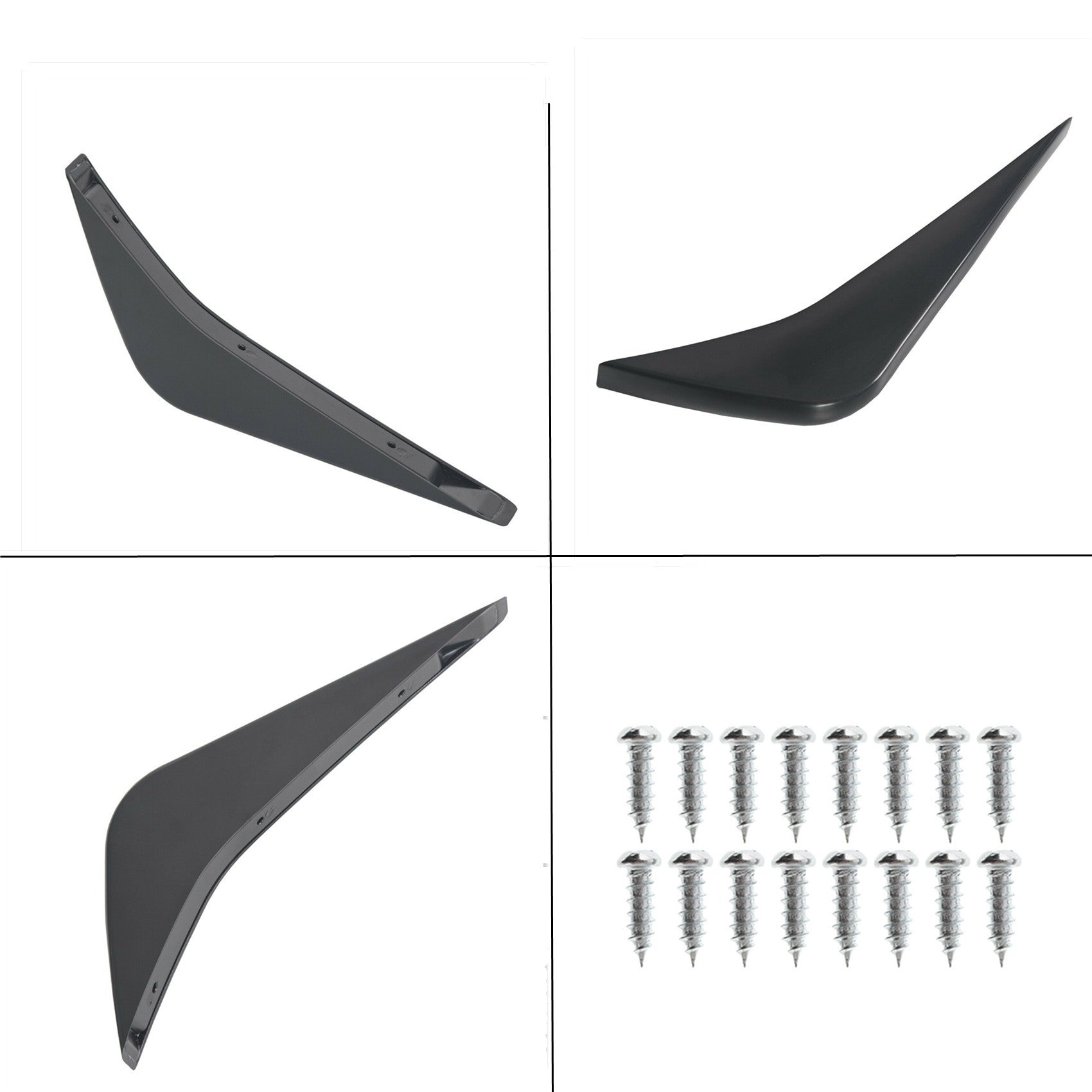 labwork Rear Bumper Lower Air Diffuser Fin For 2014-2019 Chevrolet Corvette C7 Lab Work Auto