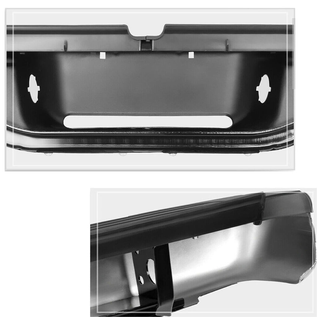 labwork Rear Steel Bumper Assembly Kit Replacement for Toyota Tacoma Truck 1995-2004 Black TO1102214 95-04 2283598201 Lab Work Auto