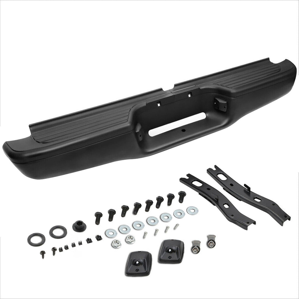 labwork Rear Steel Bumper Assembly Kit Replacement for Toyota Tacoma Truck 1995-2004 Black TO1102214 95-04 2283598201 Lab Work Auto