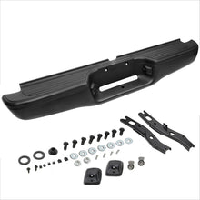 Load image into Gallery viewer, labwork Rear Steel Bumper Assembly Kit Replacement for Toyota Tacoma Truck 1995-2004 Black TO1102214 95-04 2283598201 Lab Work Auto