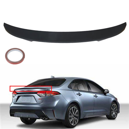 labwork Rear Trunk Lip Spoiler Replacement for Toyota Corolla 2020-2021 SpoilerKing Matte Black Lab Work Auto