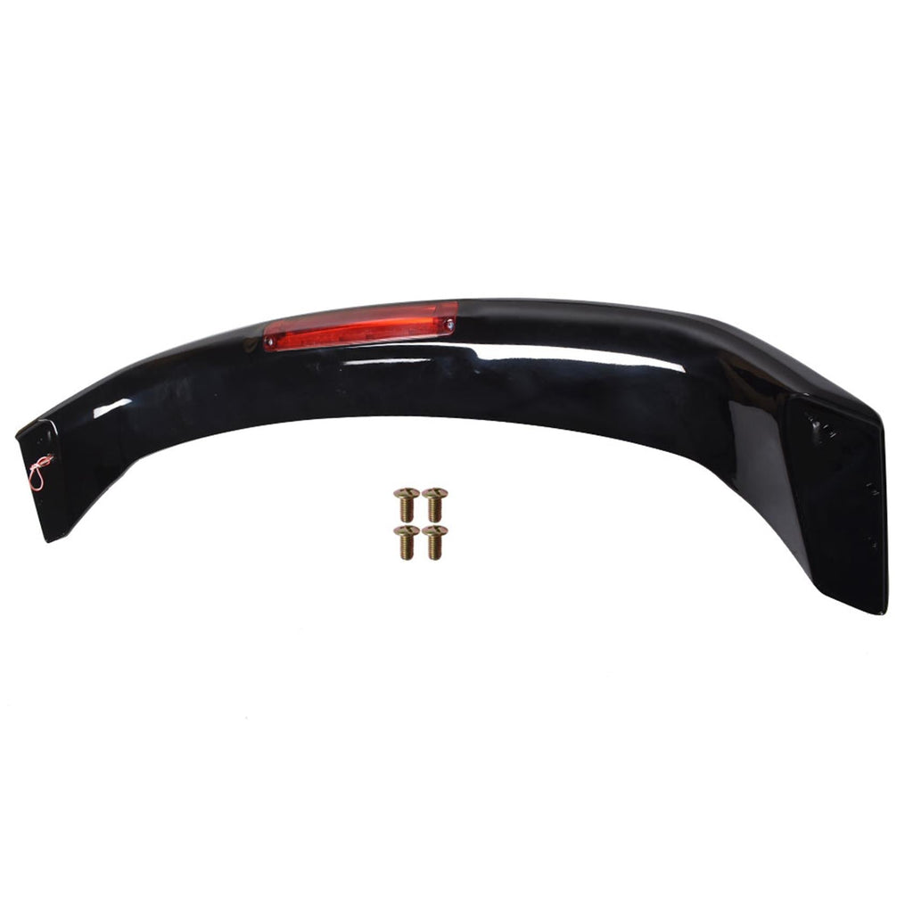 labwork Rear Trunk Spoiler Replacement for 2013-2015 Honda Civic 4DR Glossy Black with Brake Light Lamp Lab Work Auto
