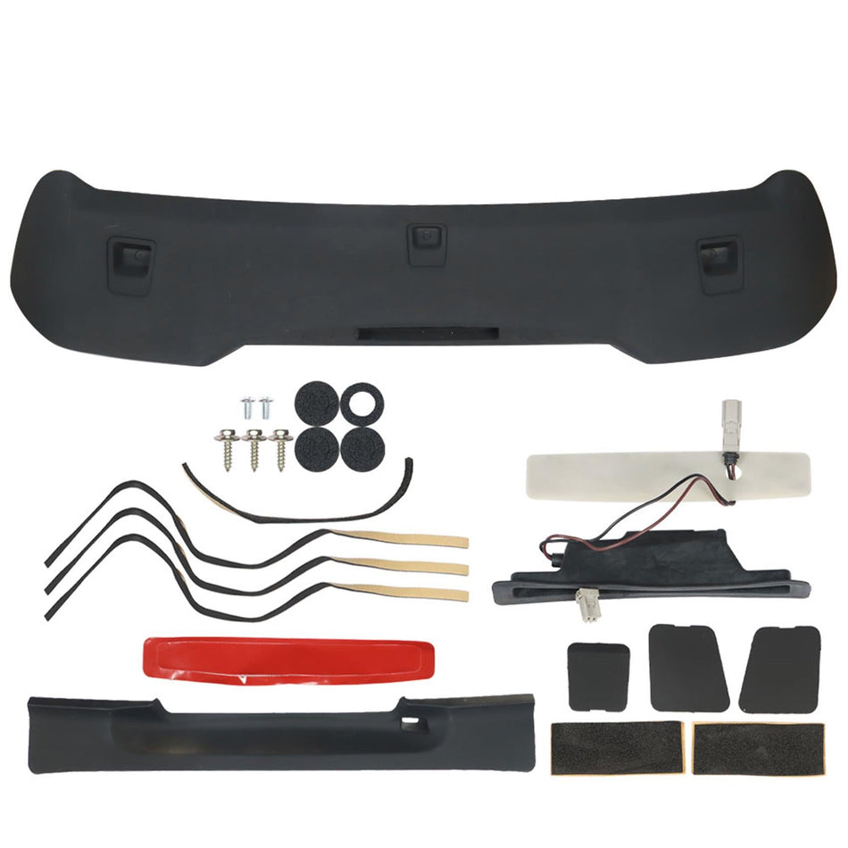 labwork Rear Trunk Spoiler Wing Replacement for 2012 2013 2014 2016 Honda CRV CR-V Factory Spoiler Primer Coating Matte Black Belt Lamp Lab Work Auto