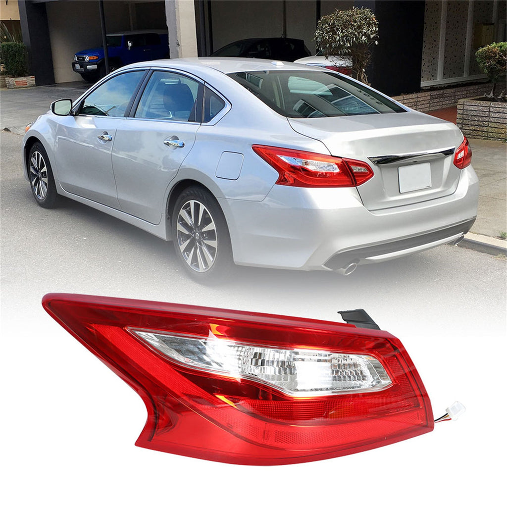 labwork Replacement for 2016 2017 2018 Altima Sedan Outer Tail Light Assembly 265509HS0A Driver Left Side Tail Lamp Brake Lamp
