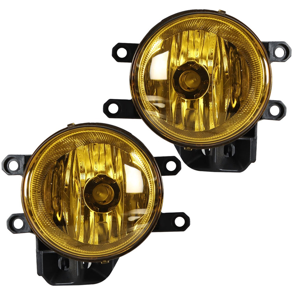 labwork Replacement for 2016-2021 Toyota Tacoma Bumper Front Fog Lamp Assembly, Passenger Side and Driver Side Yellow With Black Frame 2-Pack Lab Work Auto 