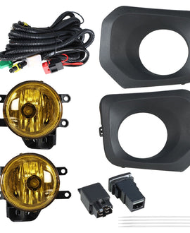 labwork Replacement for 2016-2021 Toyota Tacoma Bumper Front Fog Lamp Assembly, Passenger Side and Driver Side Yellow With Black Frame 2-Pack