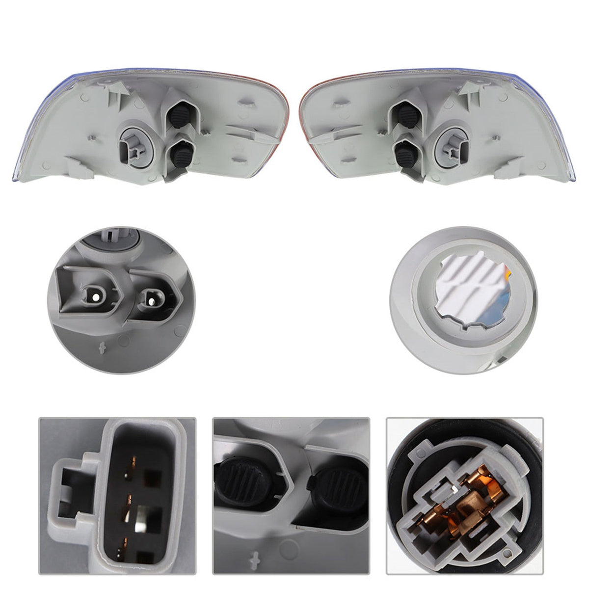 labwork Replacement for TY Corolla 1998 1999 2000 Rearview Mirror, Reverse Mirror LED Turn Signal Corner Light Left + Right 2 Pcs Set Lab Work Auto 