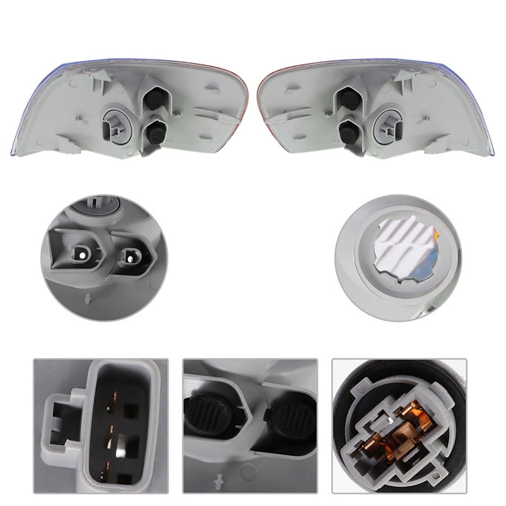 labwork Replacement for TY Corolla 1998 1999 2000 Rearview Mirror, Reverse Mirror LED Turn Signal Corner Light Left + Right 2 Pcs Set Lab Work Auto 