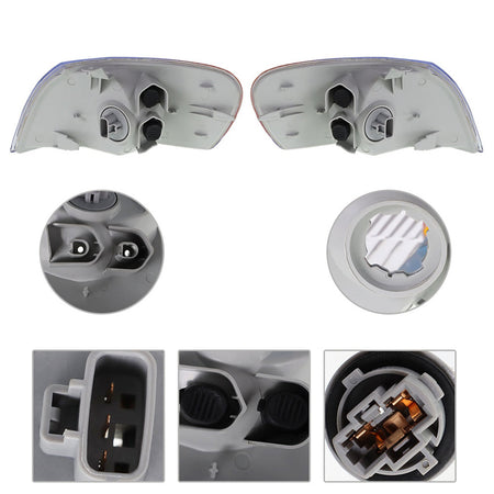 labwork Replacement for TY Corolla 1998 1999 2000 Rearview Mirror, Reverse Mirror LED Turn Signal Corner Light Left + Right 2 Pcs Set Lab Work Auto 