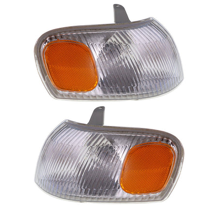 labwork Replacement for TY Corolla 1998 1999 2000 Rearview Mirror, Reverse Mirror LED Turn Signal Corner Light Left + Right 2 Pcs Set Lab Work Auto 