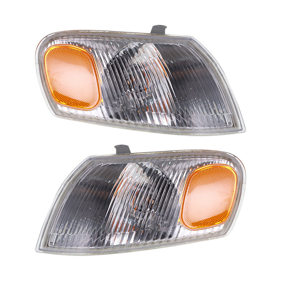 labwork Replacement for TY Corolla 1998 1999 2000 Rearview Mirror, Reverse Mirror LED Turn Signal Corner Light Left + Right 2 Pcs Set